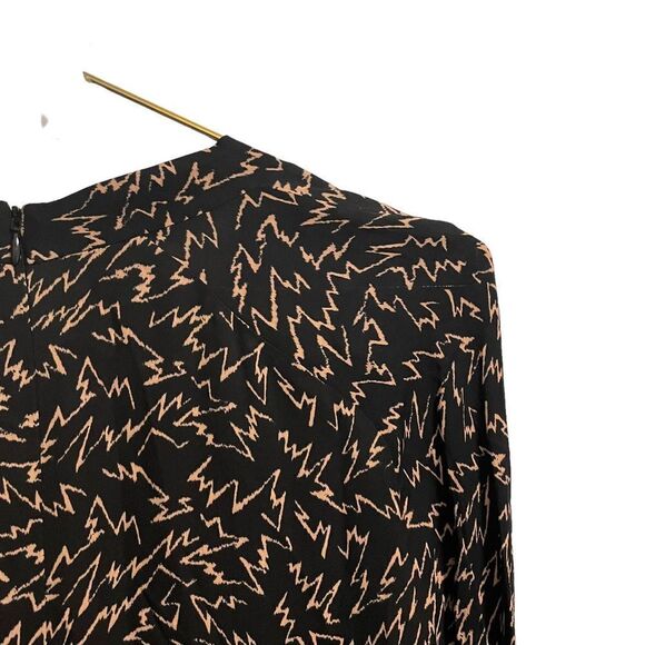 Reiss Black Julia Plunge Front Mini Dress Size 10 NWT - Picture 9 of 10